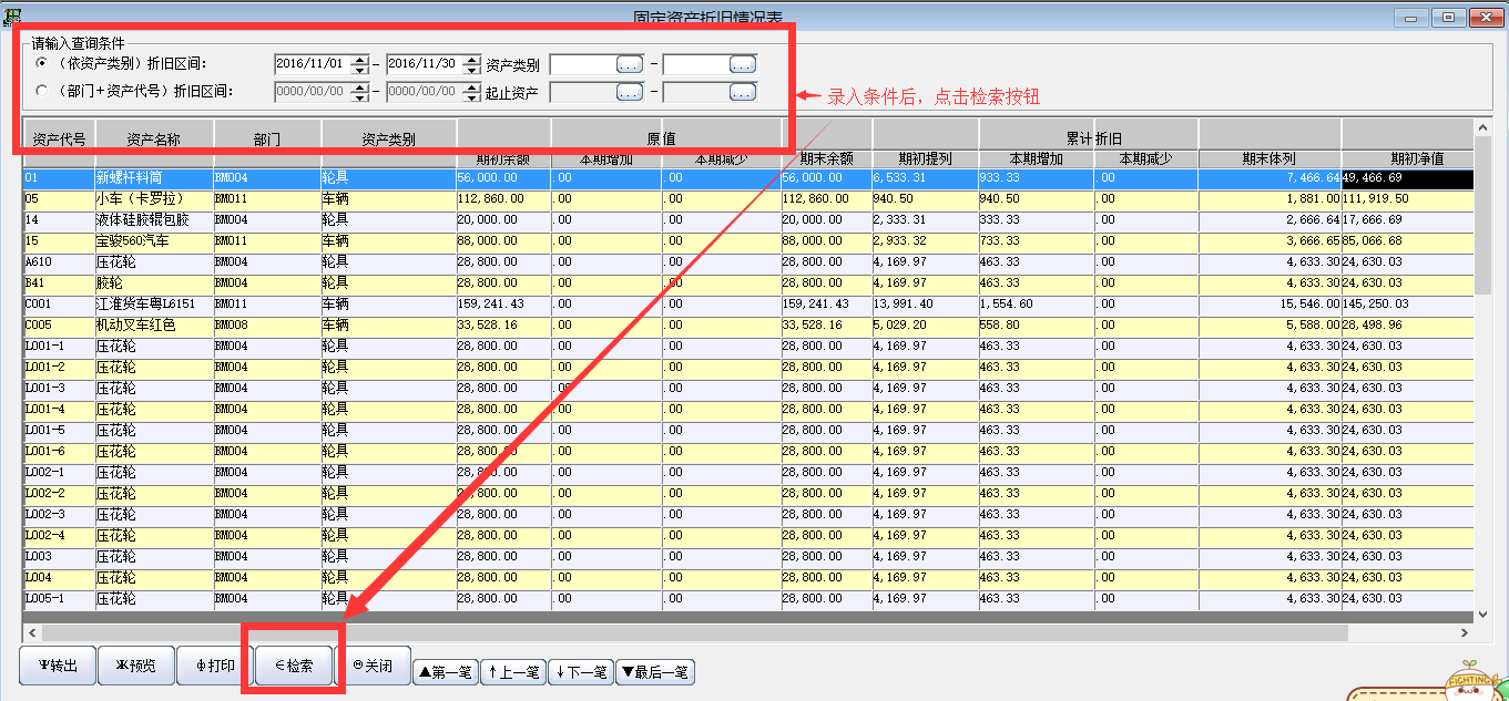 固定资产折旧情况表